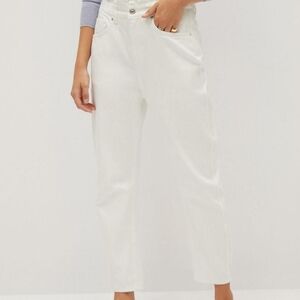 Nwt Mango Waist Straight Slouchy Jeans